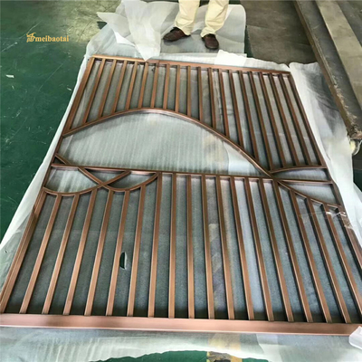 MBT Color Hairline Stainless Steel Room Divider Hotel Decoration