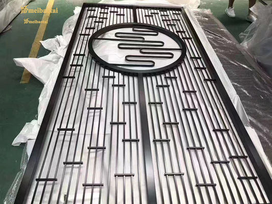 Хорошая цена Коричневый цвет индивидуальный размер популярный металлический разделитель помещений онлайн