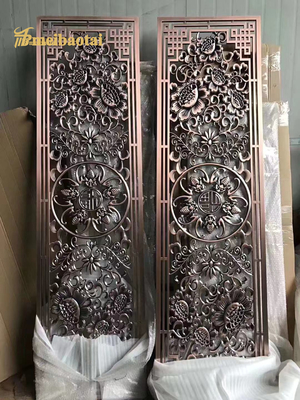 201 304 Antique Bronze Hotel Decoration Stainless Steel Room Divider