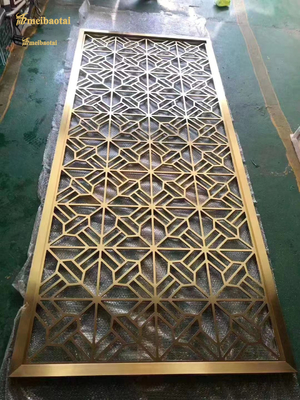 Customizable Stainless Steel Room Divider for Various Applications Laser Cut Customized Design Elegant Pattern