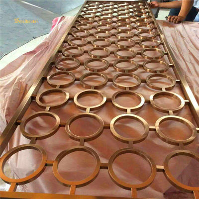 Хорошая цена 3048 мм Нержавеющая сталь разделитель комнаты, HRB100 Декоративные металлические экраны на улице онлайн