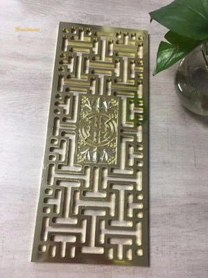 Customizable Stainless Steel Room Divider for Various Applications Laser Cut Customized Design Elegant Pattern