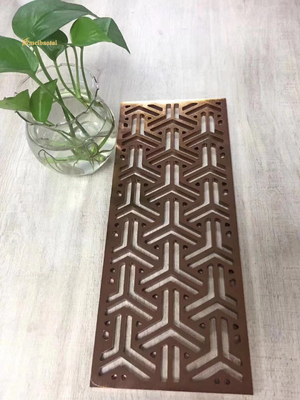 Customizable Stainless Steel Room Divider for Various Applications Laser Cut Customized Design Elegant Pattern