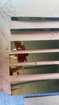 JIS Standard Gold Plating Stainless Steel Edge Trim с толщиной 0,85 мм для защиты плитки