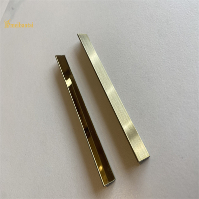 304 T Slot Stainless Steel Tile Trim Mirror Finish Width T6-T50