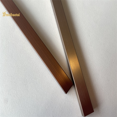 Antique Bronze / Brass Stainless Steel U Trim Decorative Wall Corner