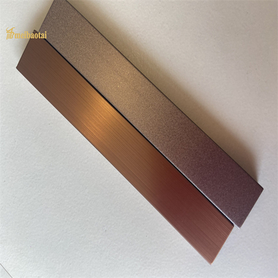 Colorful Hairline Finished 304 SS Tile Trim U6 U8 U12 profile