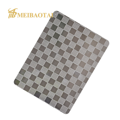 Цвет SS201 SS304 PVD покрывая картину тисненого листа SS небольшую Checkered